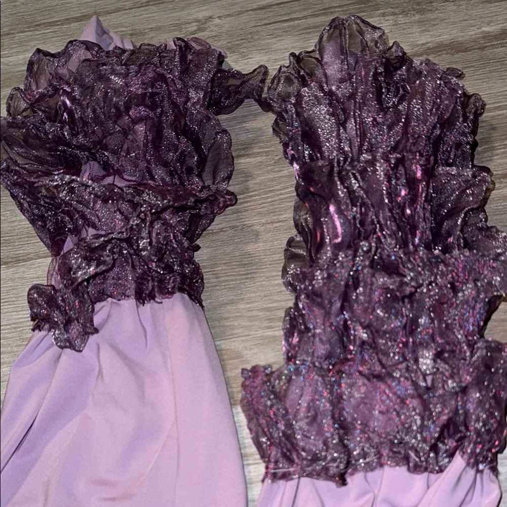 Lavender Ruffle  Bottoms - Picture 2 of 2